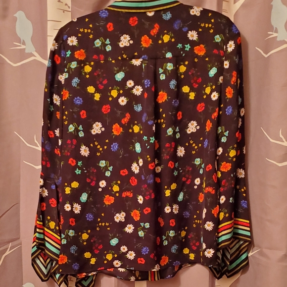 💥💥SOLD🎉HP Alice+Olivia Randa Botanical Top - Picture 8 of 10